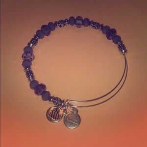 Purple beaded Alex and Ani Bracelet